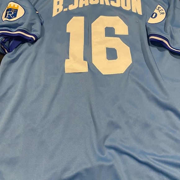 Mitchell and Ness KANSAS CITY ROYALS BO JACKSON Men's JERSEY Sz M,L,XL,2X,3X NEW - Picture 8 of 8